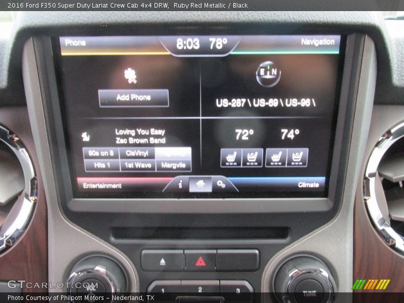 Ruby Red Metallic / Black 2016 Ford F350 Super Duty Lariat Crew Cab 4x4 DRW