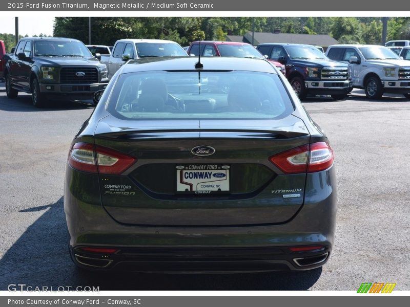 Magnetic Metallic / Medium Soft Ceramic 2015 Ford Fusion Titanium