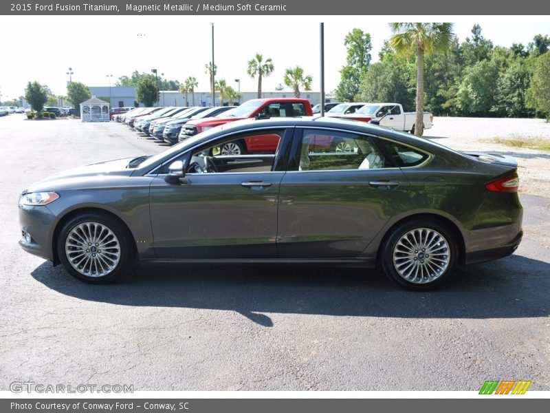 Magnetic Metallic / Medium Soft Ceramic 2015 Ford Fusion Titanium