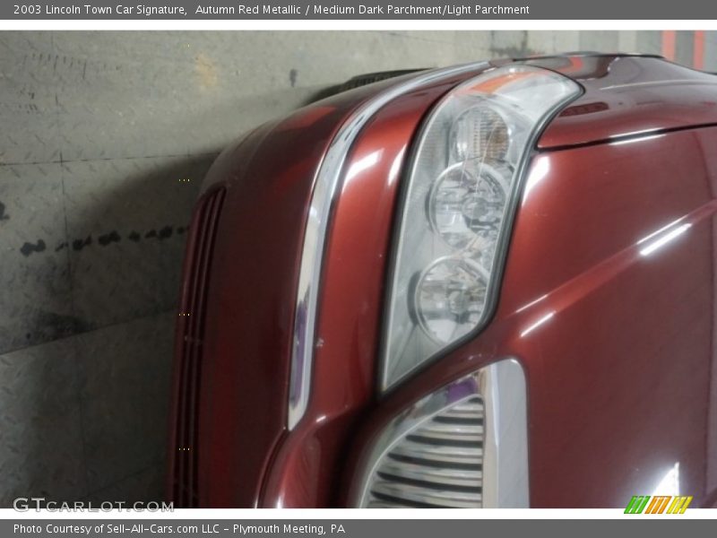 Autumn Red Metallic / Medium Dark Parchment/Light Parchment 2003 Lincoln Town Car Signature