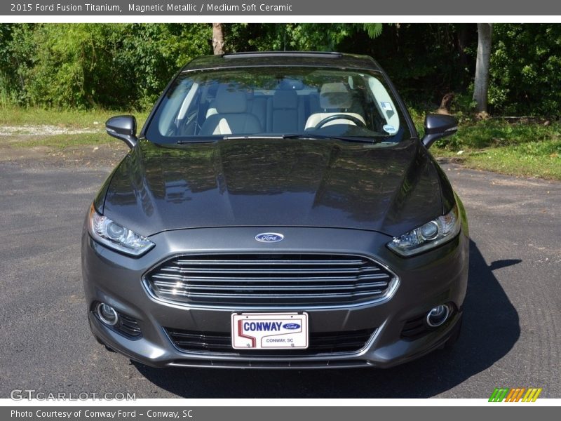 Magnetic Metallic / Medium Soft Ceramic 2015 Ford Fusion Titanium