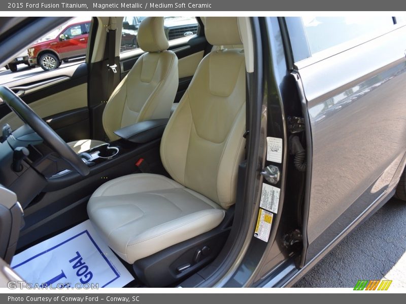 Magnetic Metallic / Medium Soft Ceramic 2015 Ford Fusion Titanium