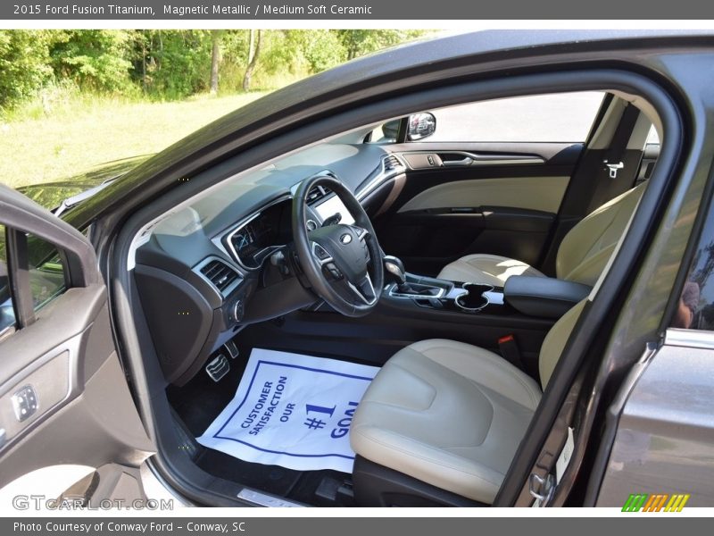Magnetic Metallic / Medium Soft Ceramic 2015 Ford Fusion Titanium