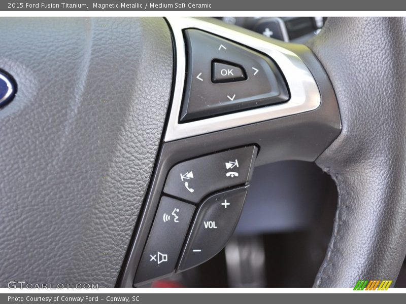 Magnetic Metallic / Medium Soft Ceramic 2015 Ford Fusion Titanium