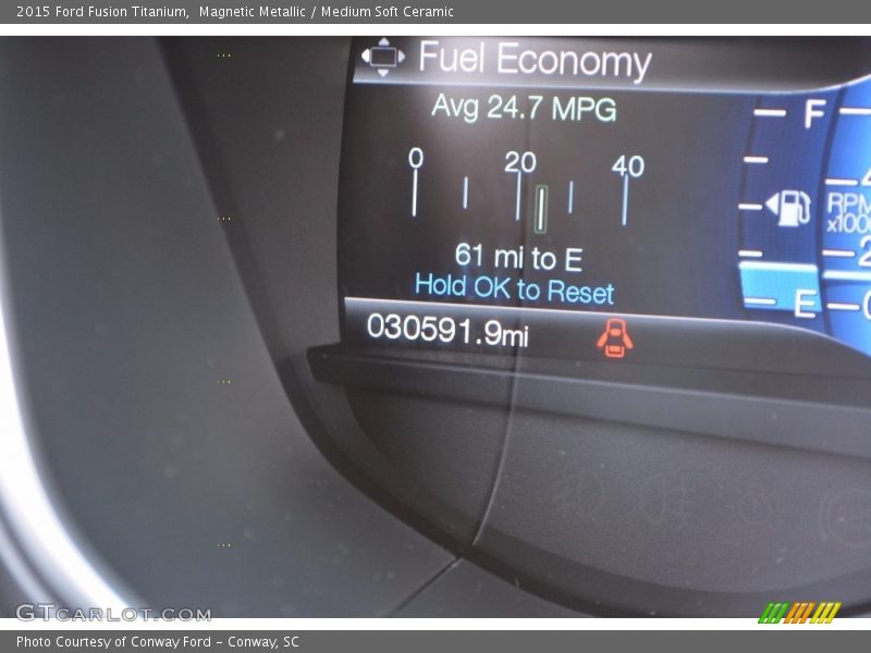 Magnetic Metallic / Medium Soft Ceramic 2015 Ford Fusion Titanium