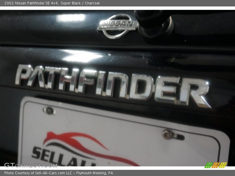 Super Black / Charcoal 2001 Nissan Pathfinder SE 4x4