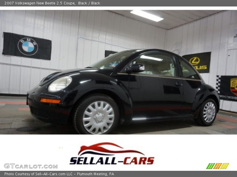 Black / Black 2007 Volkswagen New Beetle 2.5 Coupe