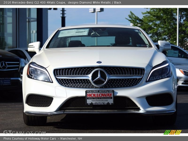 designo Diamond White Metallic / Black 2016 Mercedes-Benz CLS 400 4Matic Coupe