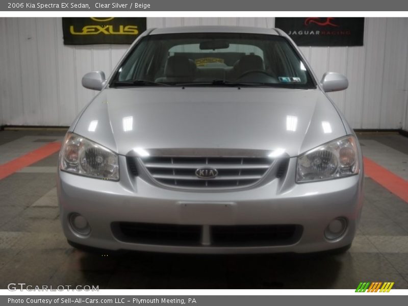 Clear Silver / Beige 2006 Kia Spectra EX Sedan