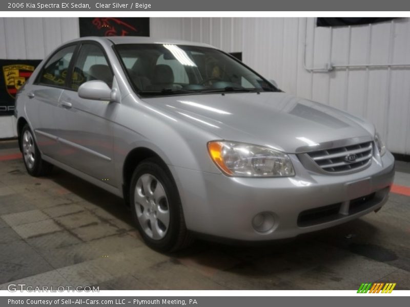Clear Silver / Beige 2006 Kia Spectra EX Sedan