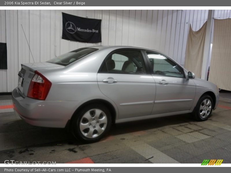 Clear Silver / Beige 2006 Kia Spectra EX Sedan