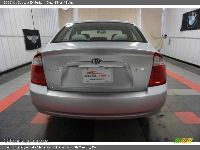 Clear Silver / Beige 2006 Kia Spectra EX Sedan