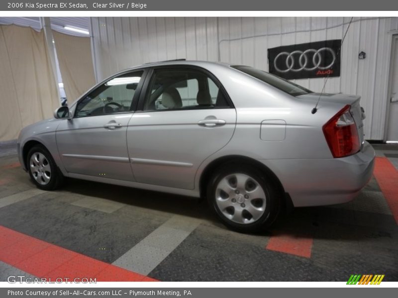 Clear Silver / Beige 2006 Kia Spectra EX Sedan