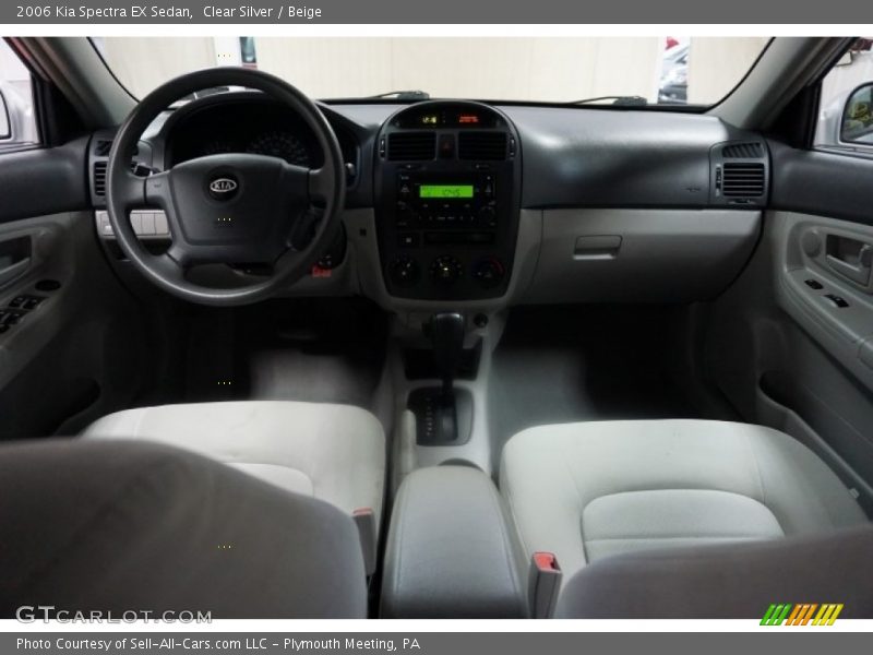 Clear Silver / Beige 2006 Kia Spectra EX Sedan