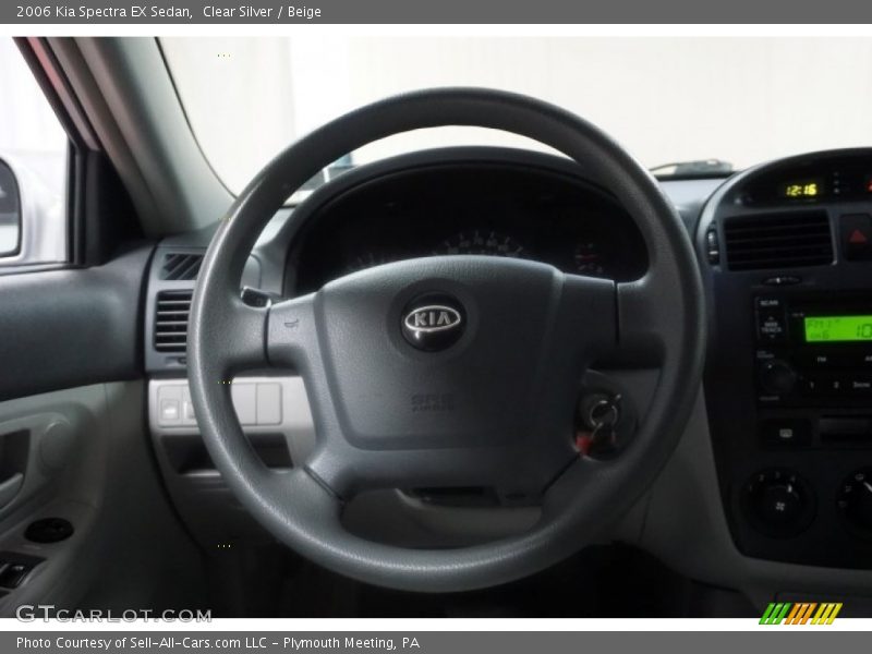 Clear Silver / Beige 2006 Kia Spectra EX Sedan