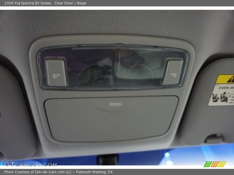 Clear Silver / Beige 2006 Kia Spectra EX Sedan