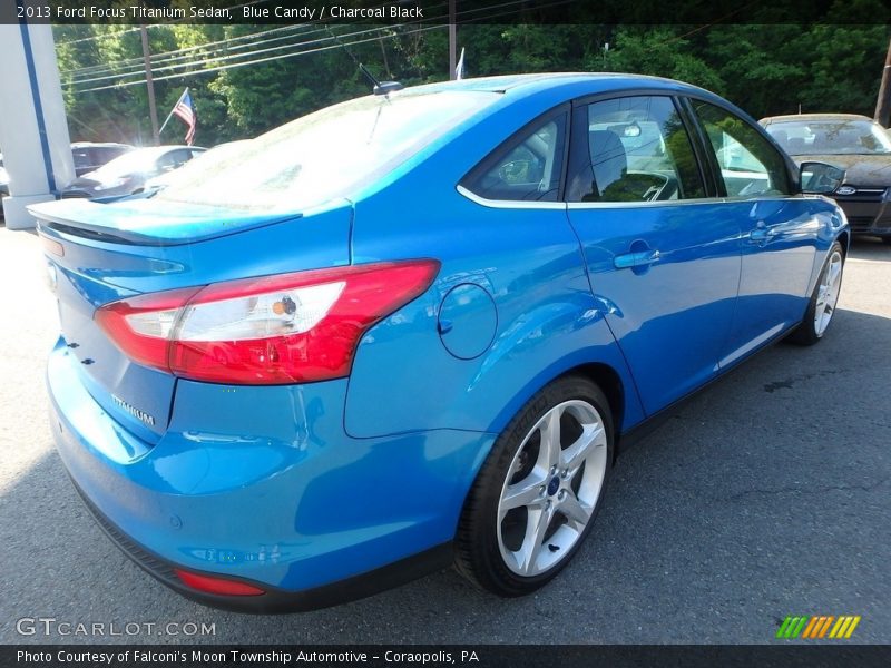Blue Candy / Charcoal Black 2013 Ford Focus Titanium Sedan