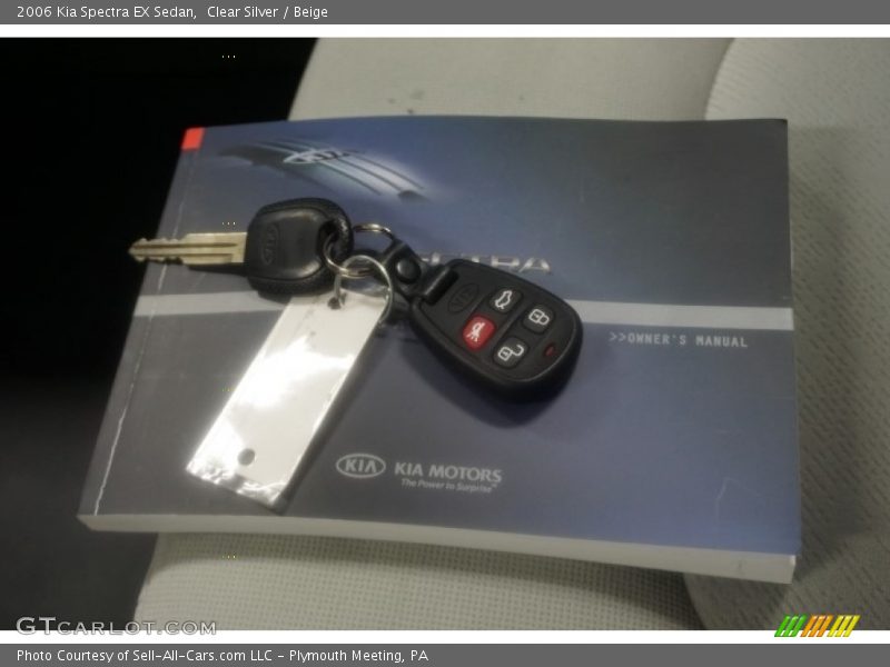 Clear Silver / Beige 2006 Kia Spectra EX Sedan