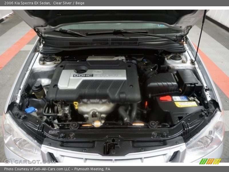 Clear Silver / Beige 2006 Kia Spectra EX Sedan