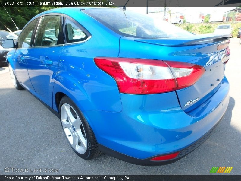 Blue Candy / Charcoal Black 2013 Ford Focus Titanium Sedan