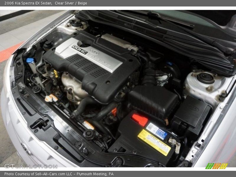 Clear Silver / Beige 2006 Kia Spectra EX Sedan