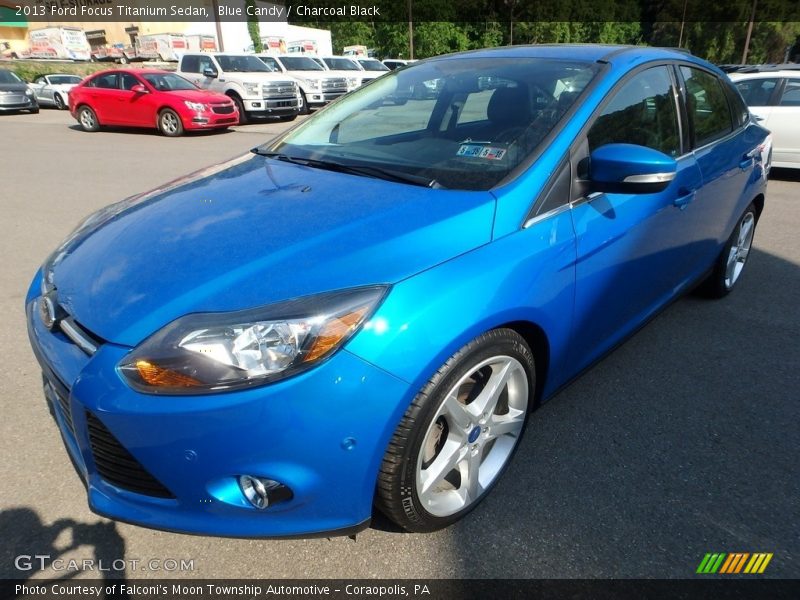 Blue Candy / Charcoal Black 2013 Ford Focus Titanium Sedan