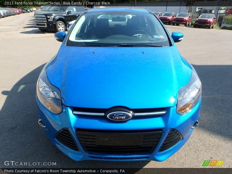 Blue Candy / Charcoal Black 2013 Ford Focus Titanium Sedan