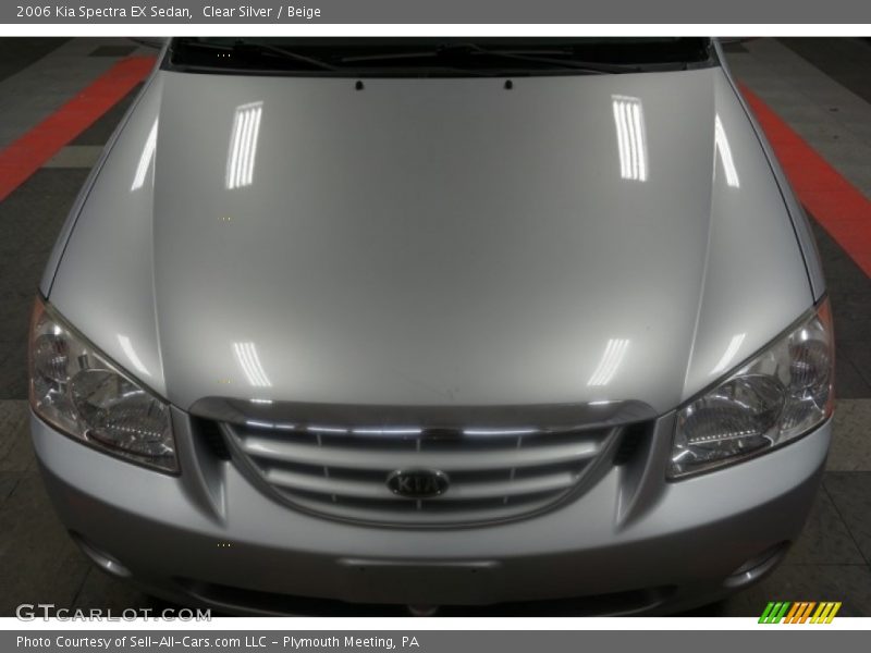 Clear Silver / Beige 2006 Kia Spectra EX Sedan