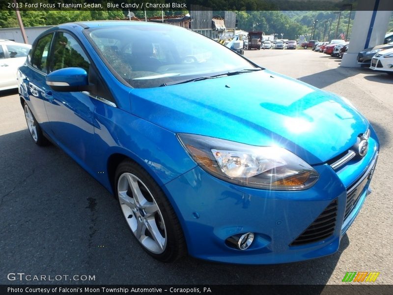 Blue Candy / Charcoal Black 2013 Ford Focus Titanium Sedan