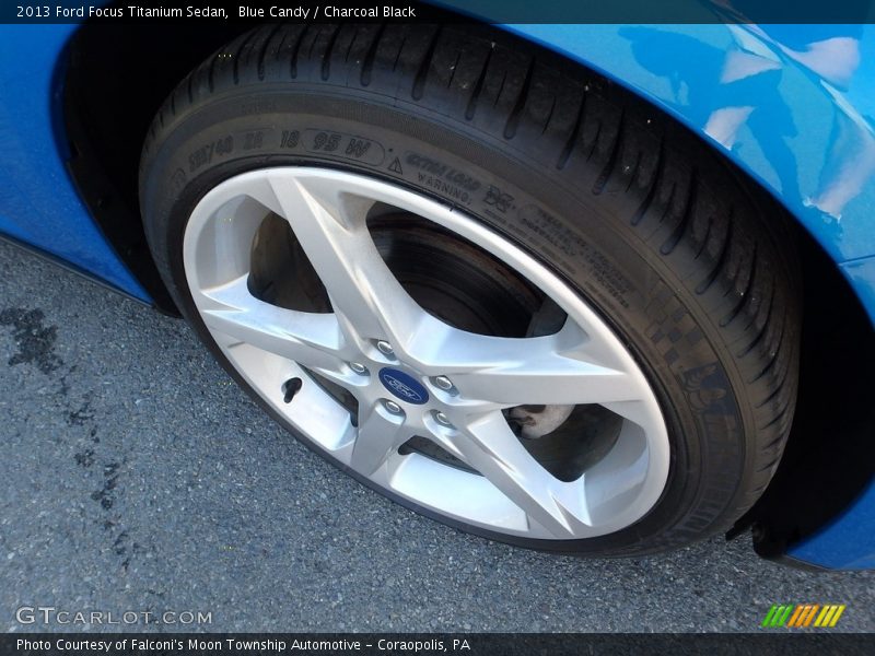 Blue Candy / Charcoal Black 2013 Ford Focus Titanium Sedan