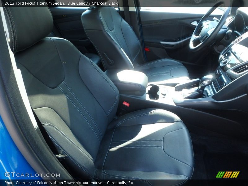Blue Candy / Charcoal Black 2013 Ford Focus Titanium Sedan