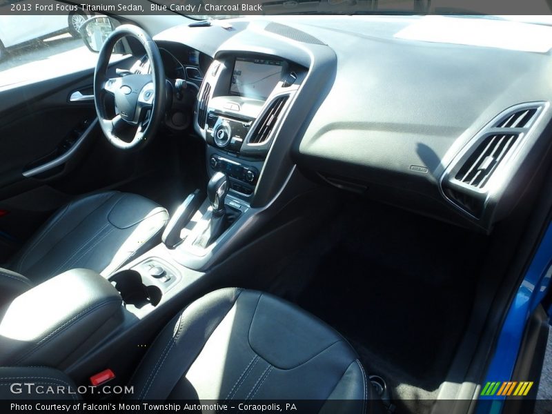 Blue Candy / Charcoal Black 2013 Ford Focus Titanium Sedan