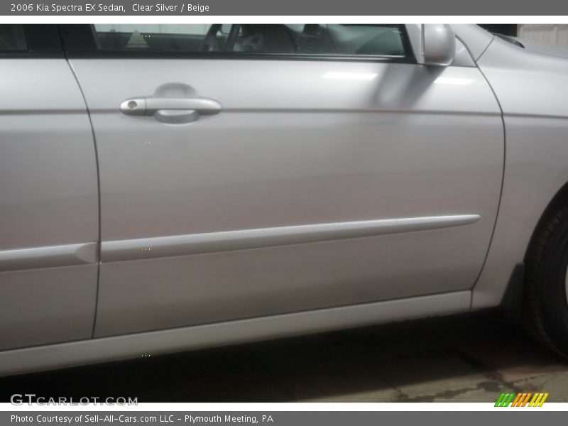 Clear Silver / Beige 2006 Kia Spectra EX Sedan