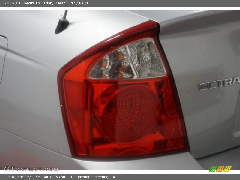 Clear Silver / Beige 2006 Kia Spectra EX Sedan