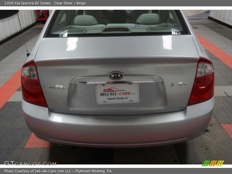 Clear Silver / Beige 2006 Kia Spectra EX Sedan