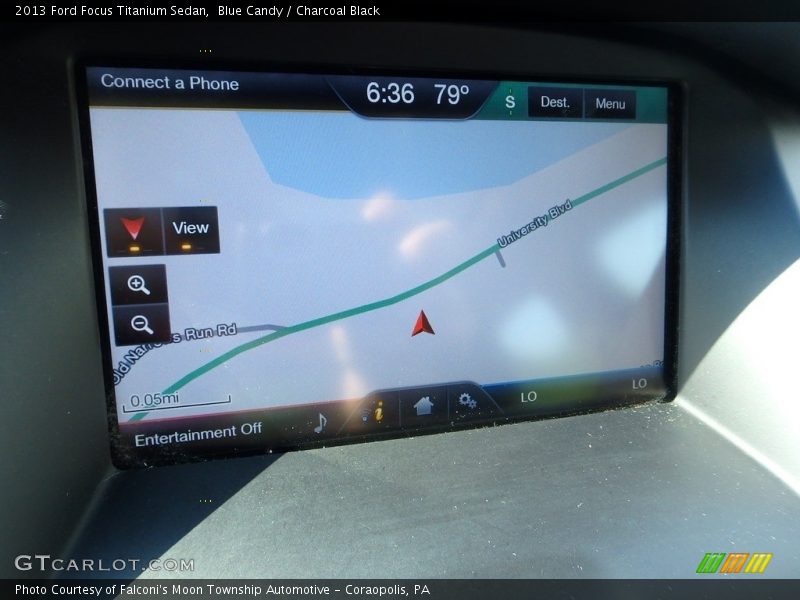 Blue Candy / Charcoal Black 2013 Ford Focus Titanium Sedan