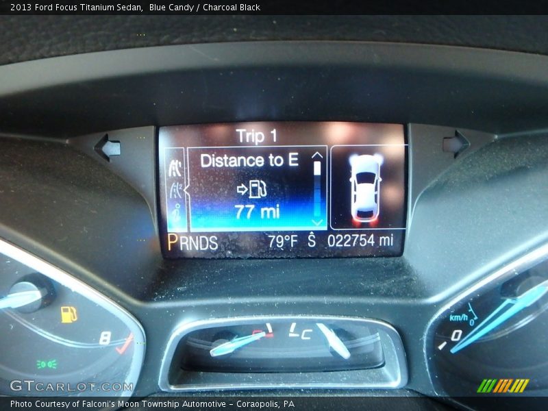 Blue Candy / Charcoal Black 2013 Ford Focus Titanium Sedan