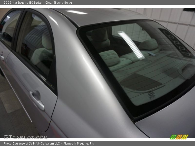 Clear Silver / Beige 2006 Kia Spectra EX Sedan