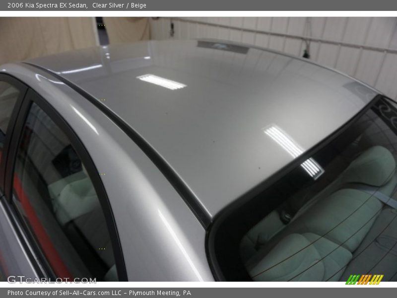 Clear Silver / Beige 2006 Kia Spectra EX Sedan