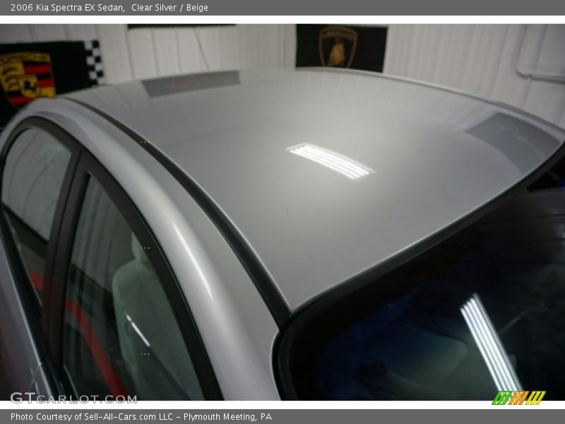 Clear Silver / Beige 2006 Kia Spectra EX Sedan