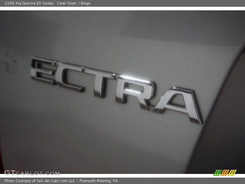 Clear Silver / Beige 2006 Kia Spectra EX Sedan