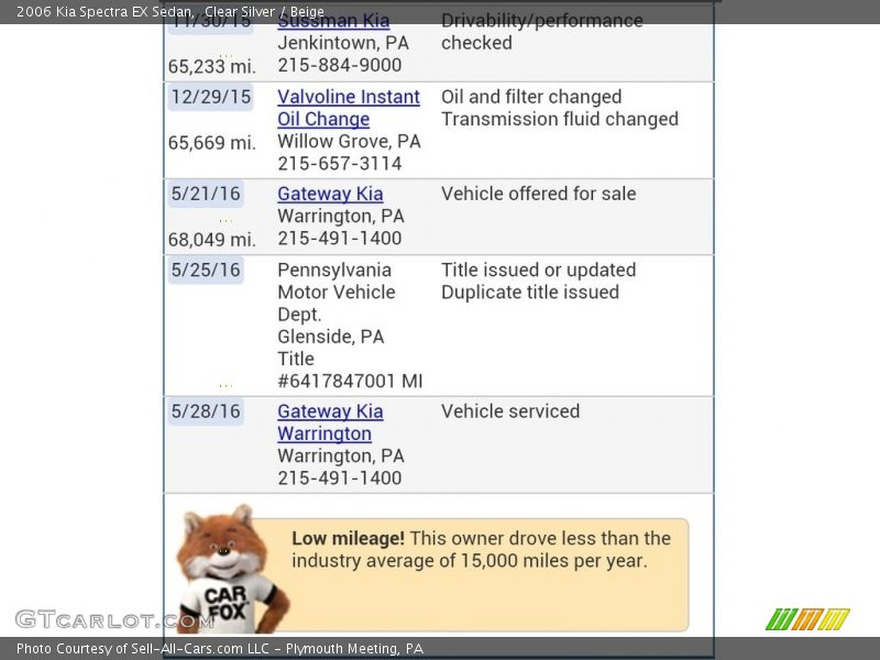 Clear Silver / Beige 2006 Kia Spectra EX Sedan