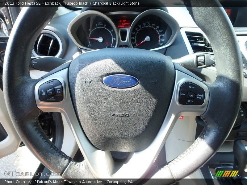 Tuxedo Black / Charcoal Black/Light Stone 2013 Ford Fiesta SE Hatchback