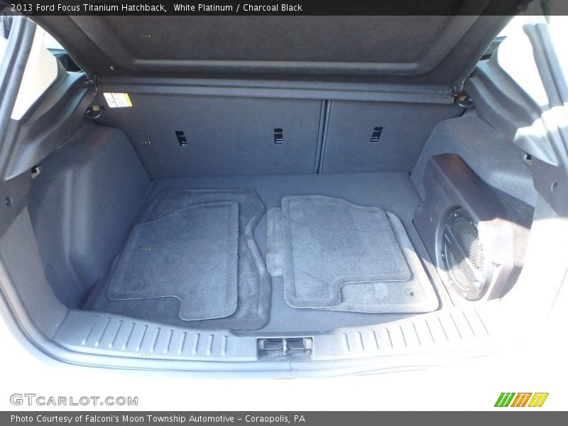 White Platinum / Charcoal Black 2013 Ford Focus Titanium Hatchback