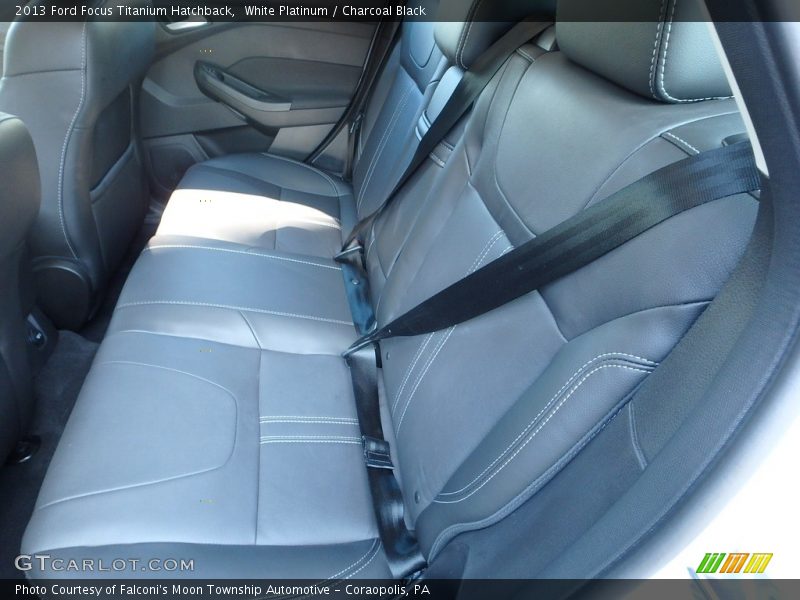 White Platinum / Charcoal Black 2013 Ford Focus Titanium Hatchback