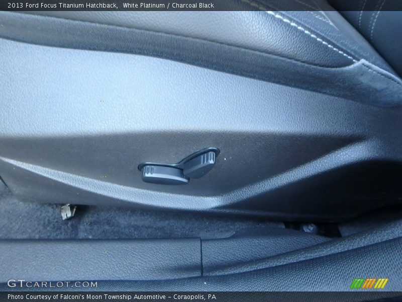 White Platinum / Charcoal Black 2013 Ford Focus Titanium Hatchback