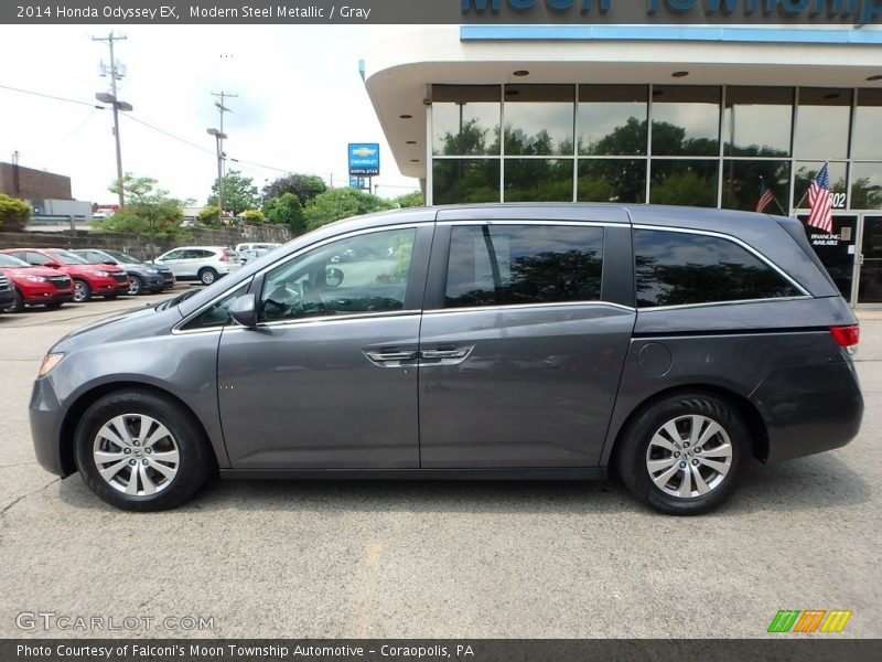 Modern Steel Metallic / Gray 2014 Honda Odyssey EX