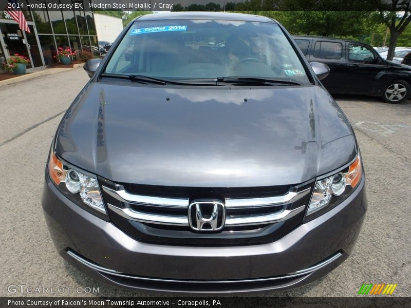 Modern Steel Metallic / Gray 2014 Honda Odyssey EX
