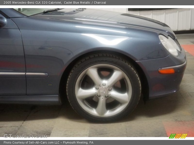 Cadet Blue Metallic / Charcoal 2005 Mercedes-Benz CLK 320 Cabriolet