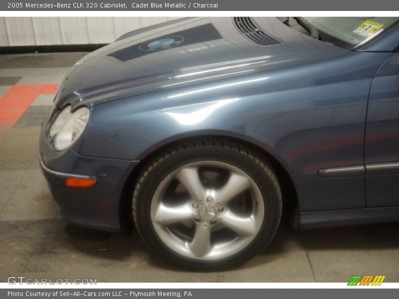 Cadet Blue Metallic / Charcoal 2005 Mercedes-Benz CLK 320 Cabriolet